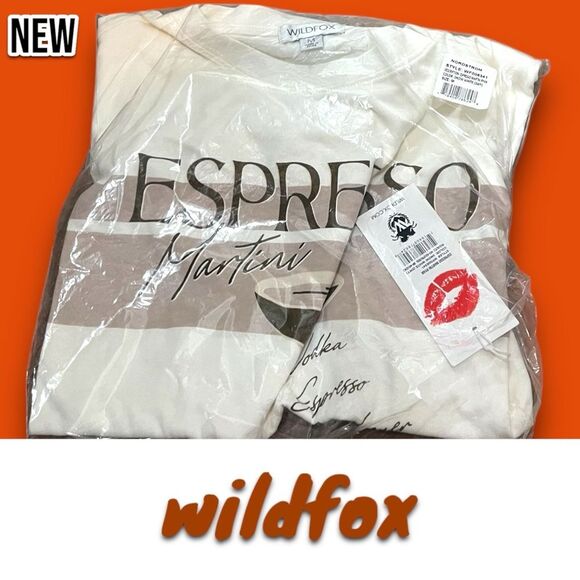 New Wildfox Ryan Espresso Martini Graphic T-Shirt - Picture 5 of 5